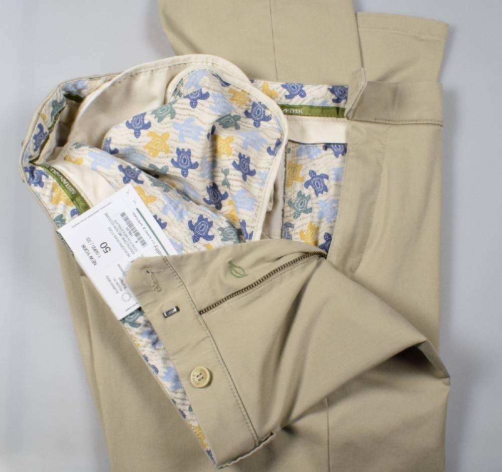 Meyer Pantalone meyer beige cotone bio vestibilità perfetta Saldi Di Fabbrica