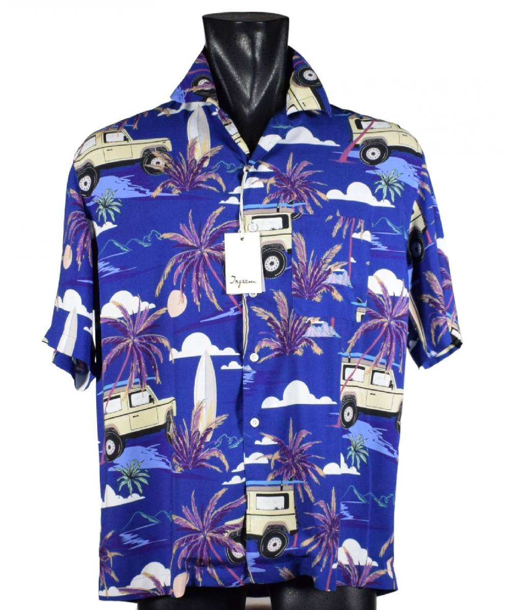 Camicia collo bowling ingram fantasia hawaiana Vendite Flash