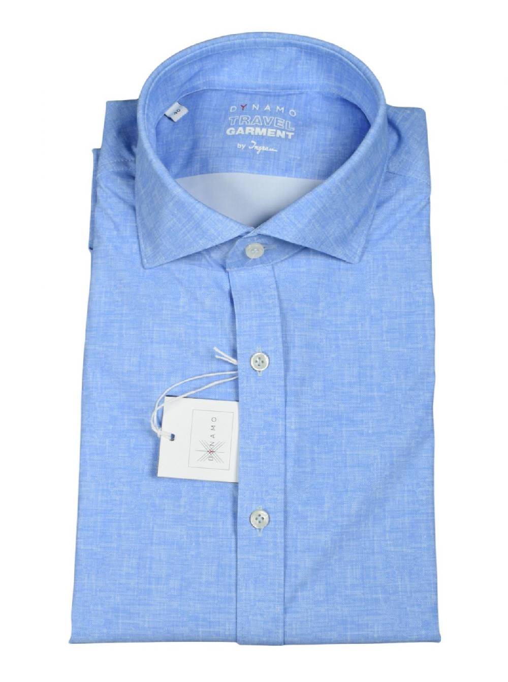 Ingram Camicia celeste ingram dynamo tessuto performante vestibilità slim fit Vendite stagionali