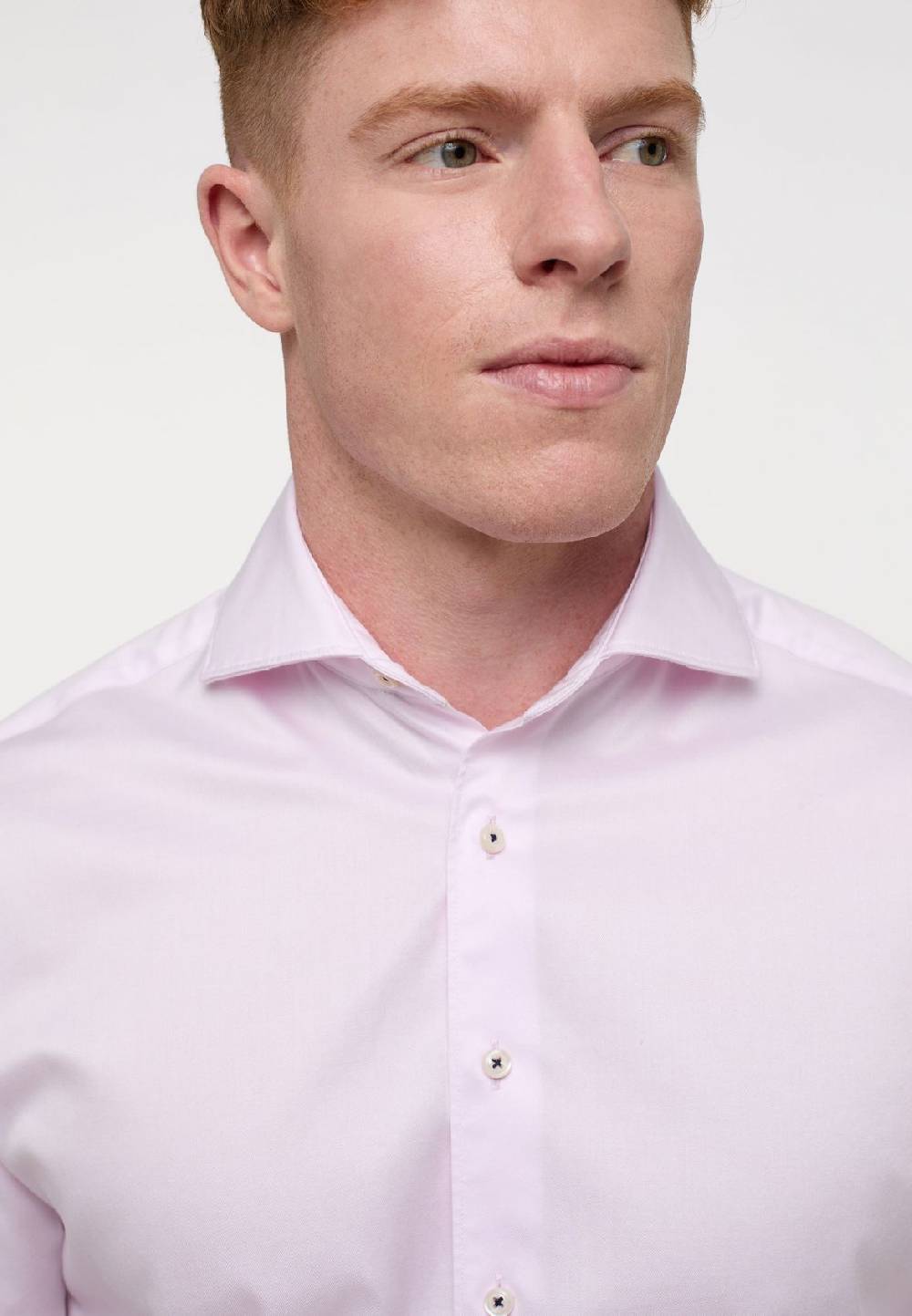 Eterna Camicia rosa eterna cotone twill ritorto modern fit Offerta Giorno del Papà