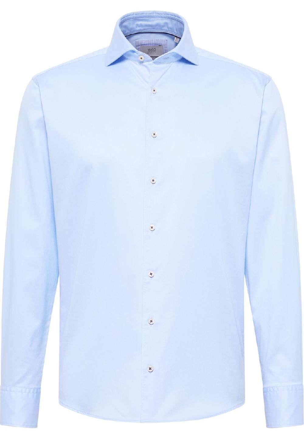 Eterna Camicia celeste eterna cotone twill ritorto modern fit Offerta Anniversario