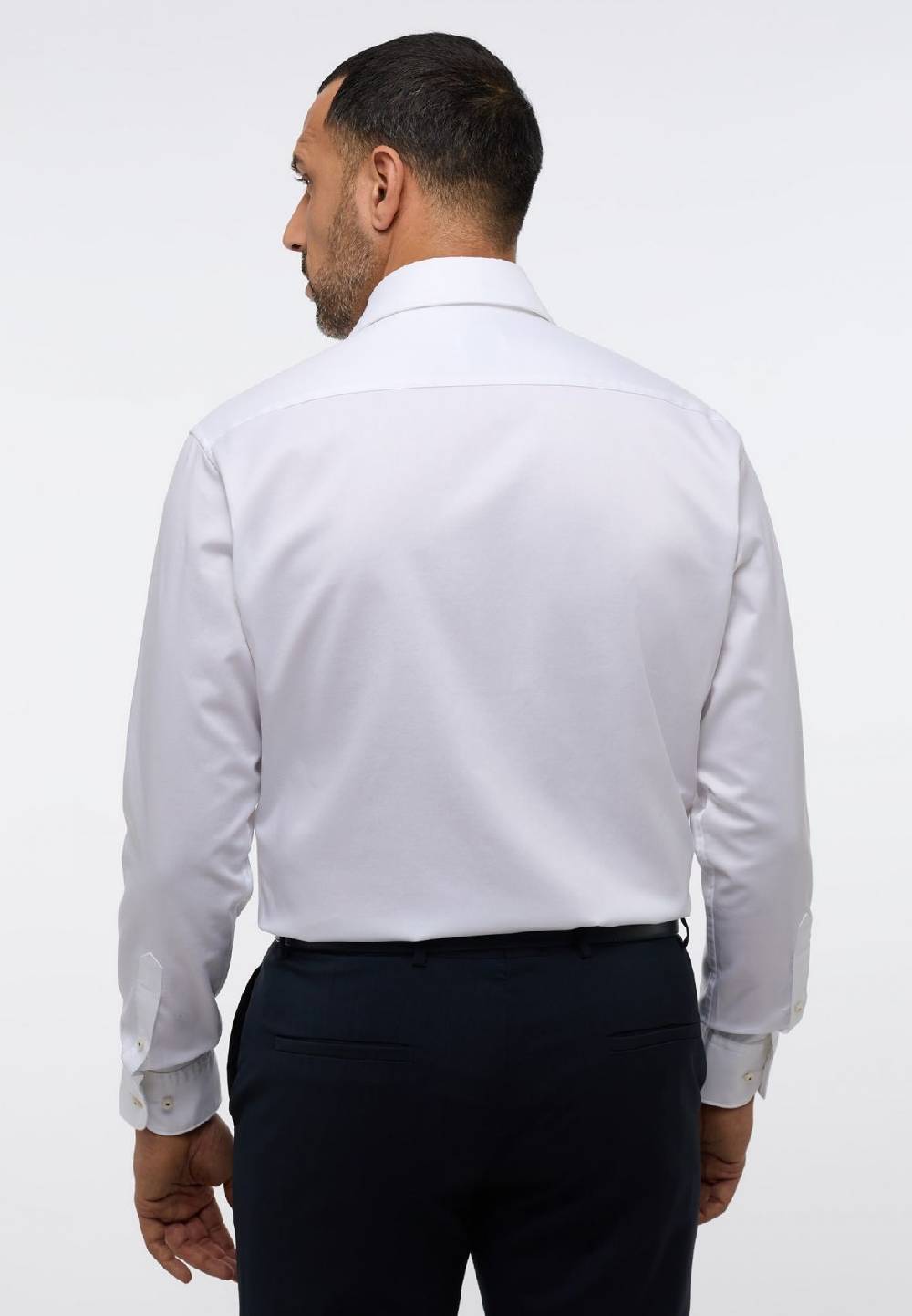 Eterna Camicia bianca eterna cotone twill ritorto modern fit Smaltimento dello stoccaggio