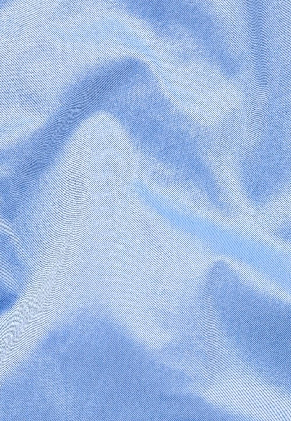 Eterna Camicia celeste eterna slim fit cotone twill interno in contrasto Vendita calda