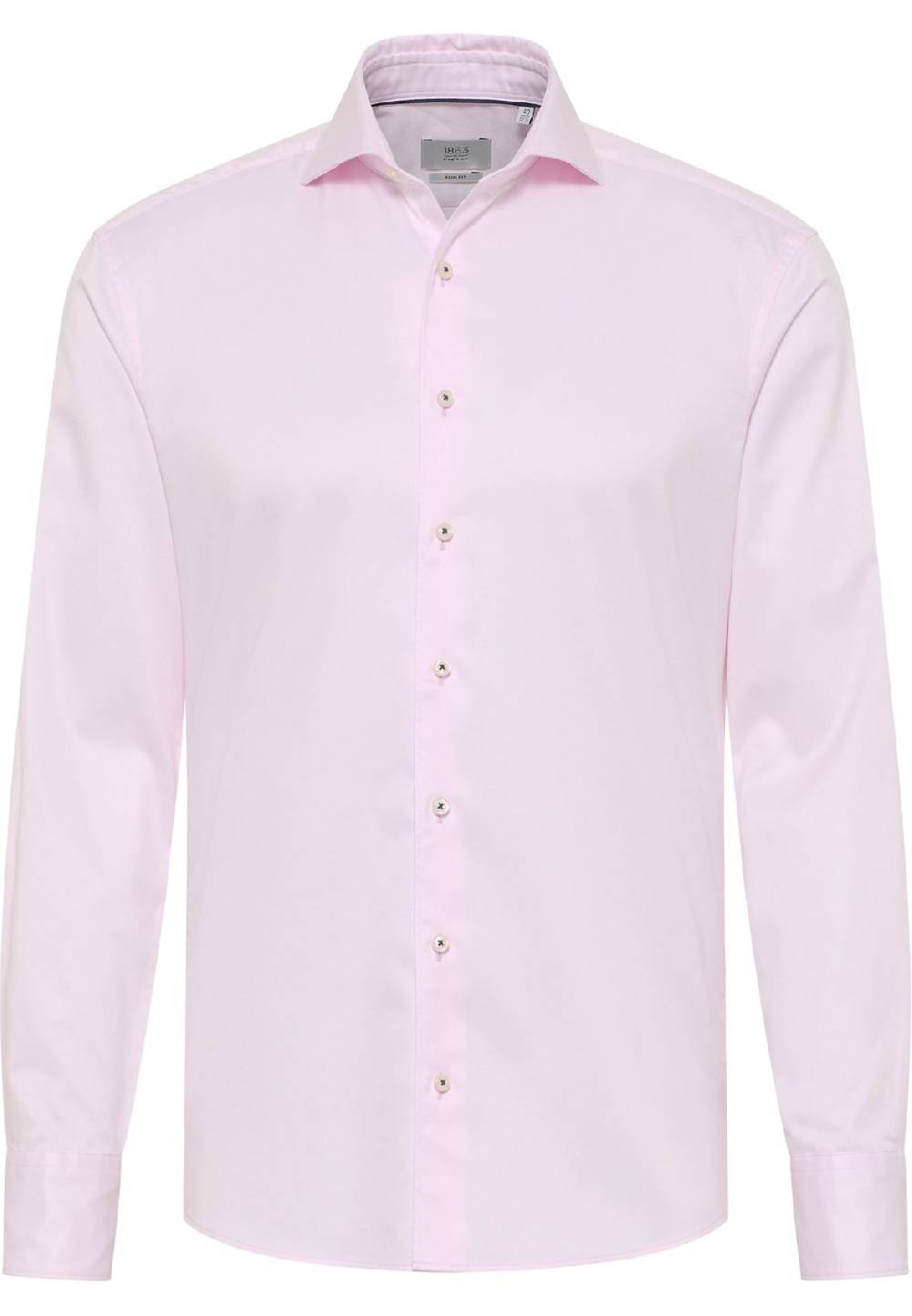 Eterna Camicia eterna slim fit rosa chiaro in cotone twill ritorto Latest fashion