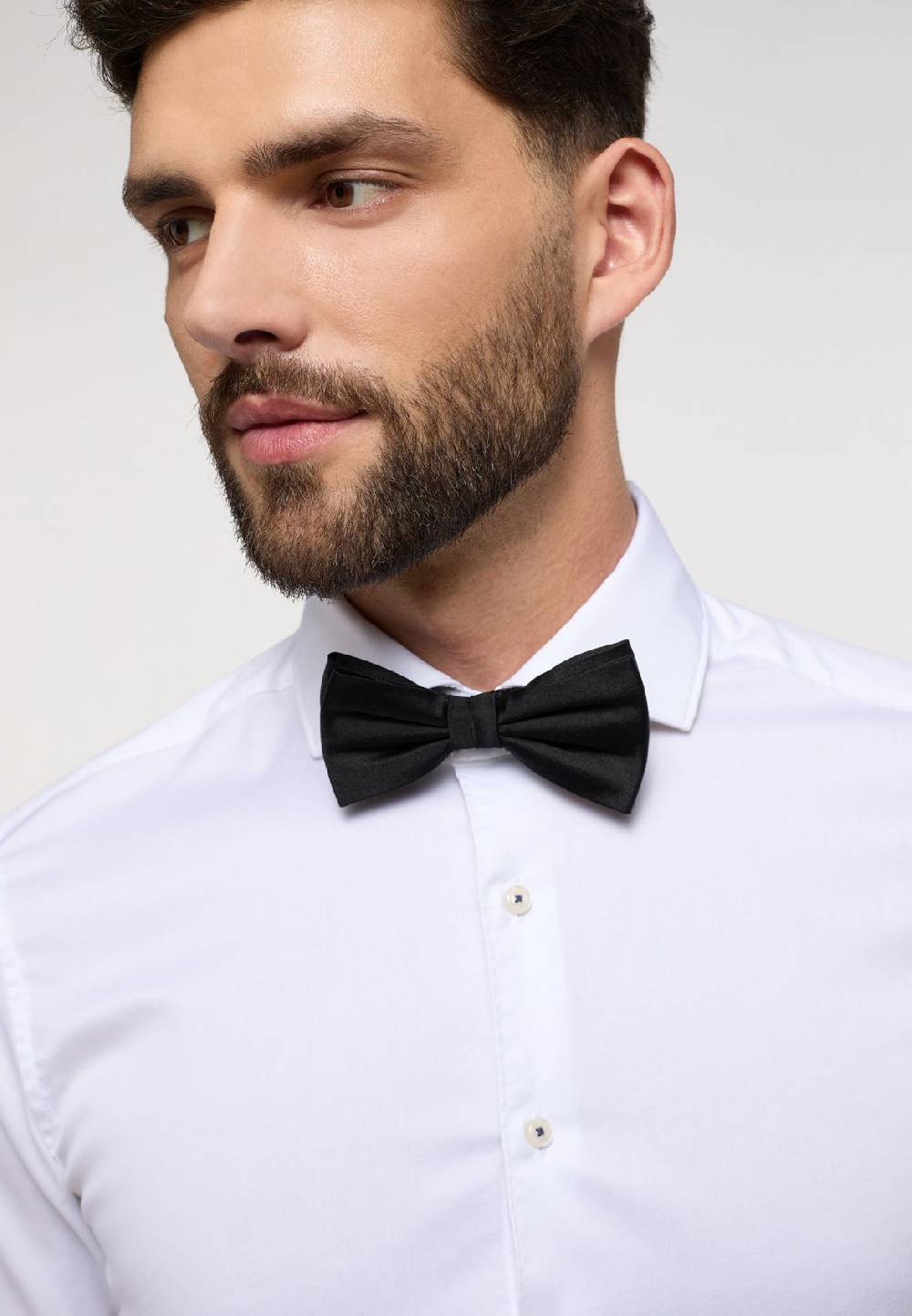 Eterna Camicia eterna slim fit bianca in cotone twill ritorto Offerte esclusive