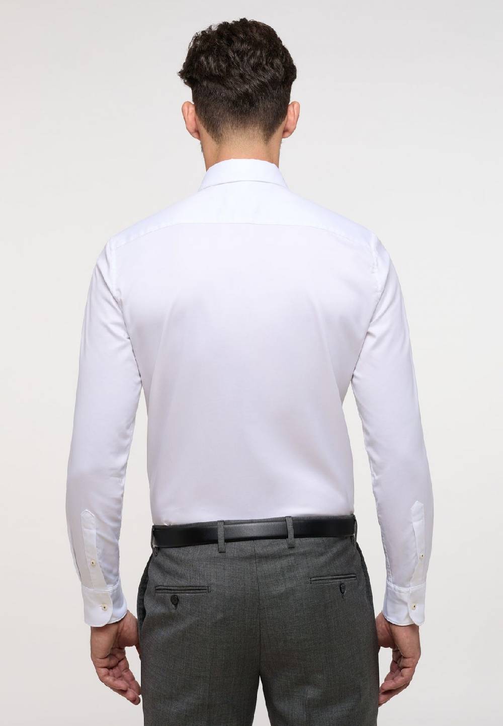 Eterna Camicia eterna slim fit bianca in cotone twill ritorto Offerte esclusive
