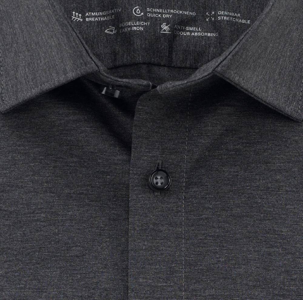 Olymp Camicia olymp grigio antracite in jersey super slim fit Lightning offer