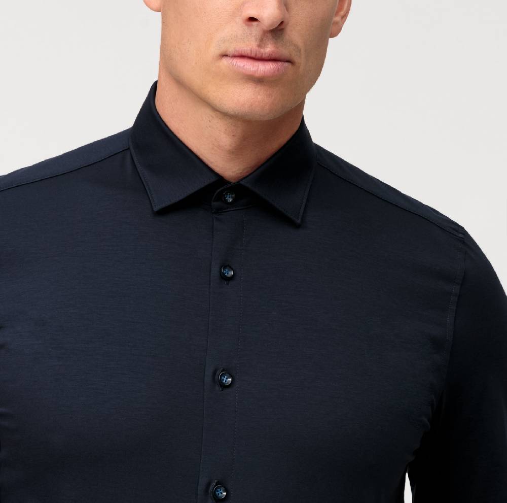 Olymp Camicia olymp blu scuro in jersey super slim fit Nuovi prodotti