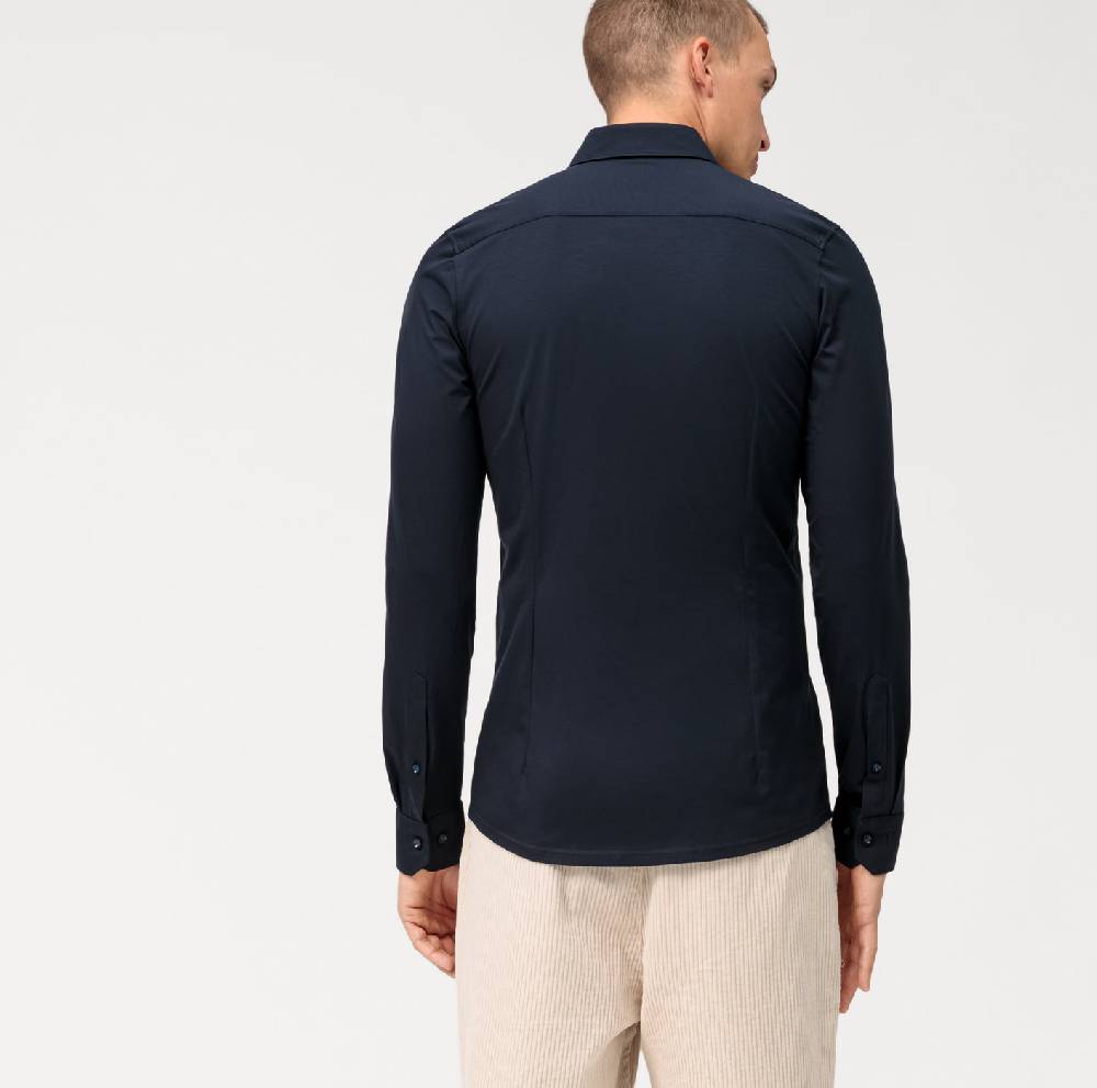 Olymp Camicia olymp blu scuro in jersey super slim fit Nuovi prodotti