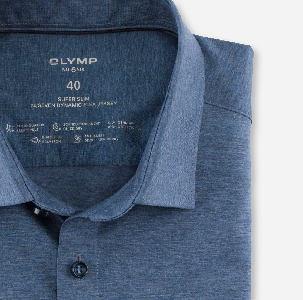 Olymp Camicia olymp azzurra in jersey super slim fit Bestseller