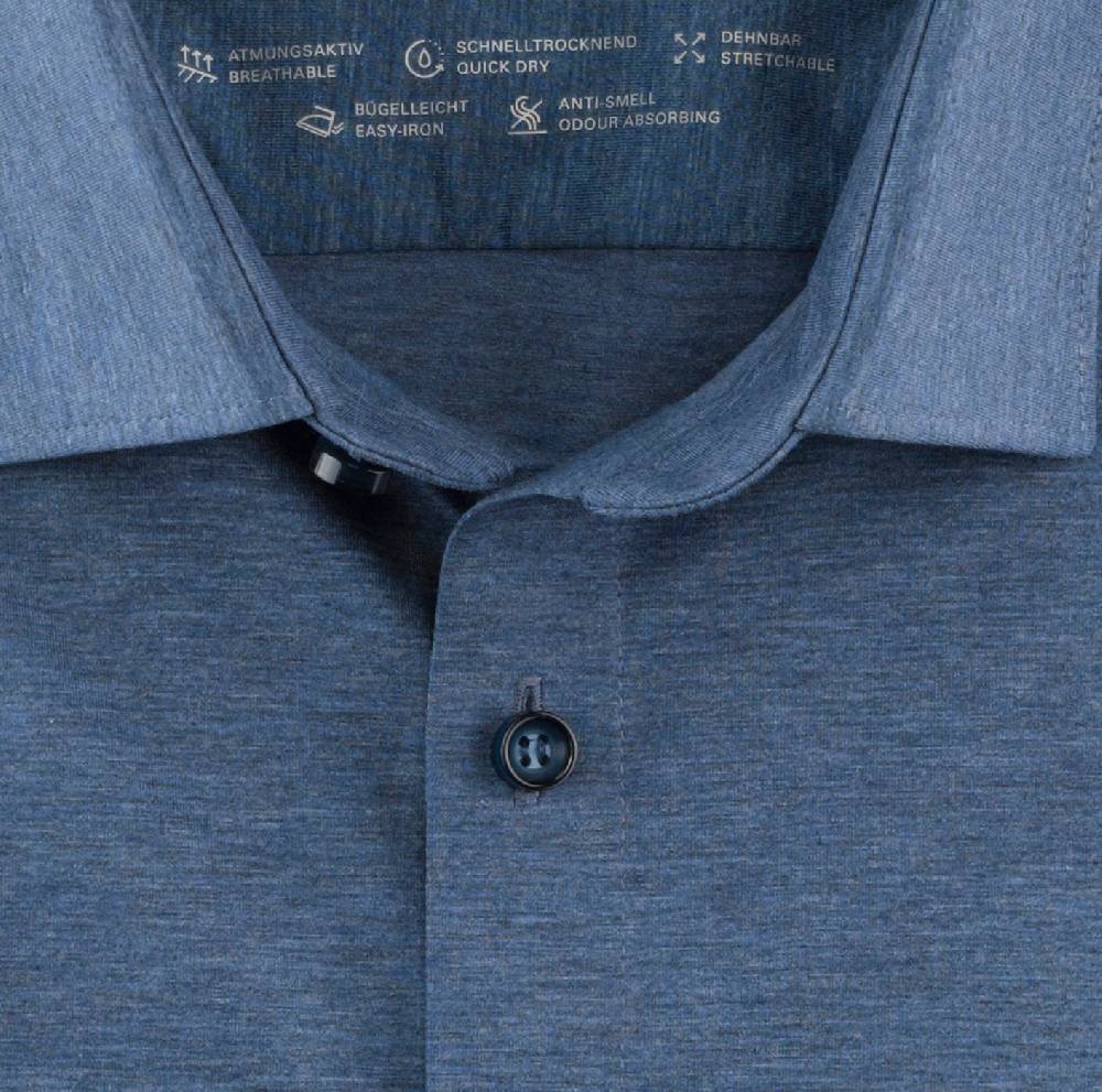 Olymp Camicia olymp azzurra in jersey super slim fit Bestseller