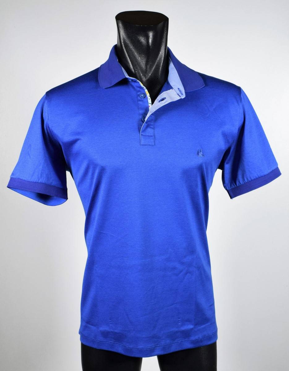 Vela Blu Polo vela blu azzurra in filo di scozia modern fit Offerte giornaliere