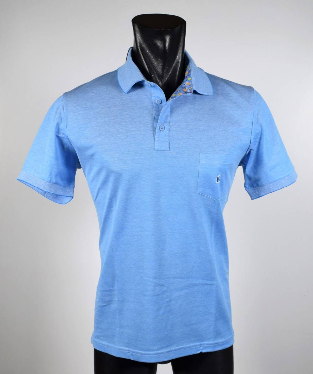 Vela Blu Polo turchese velablu in filo di scozia modern fit Sconti VIP