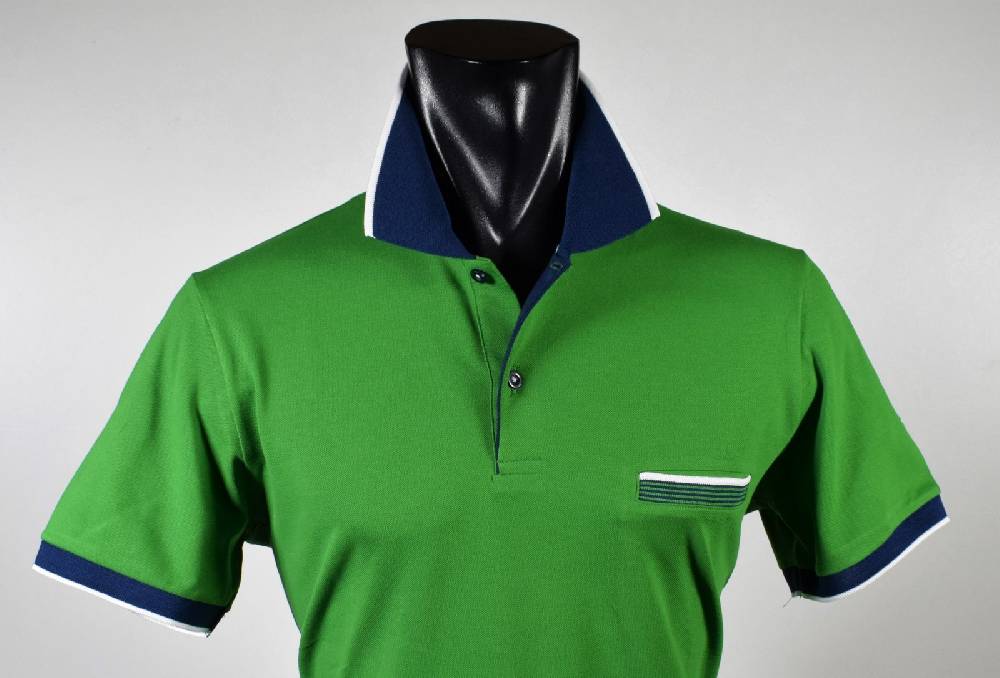 Vela Blu Polo vela blu in filo di scozia verde modern fit Latest stili