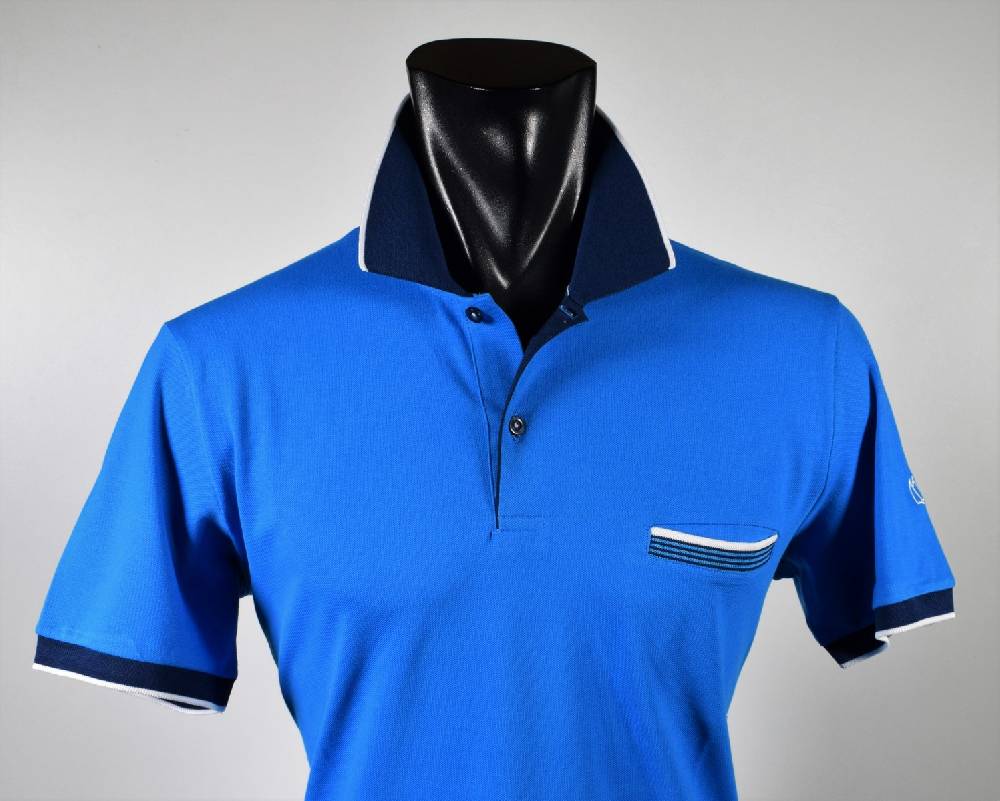 Vela Blu Polo vela blu in filo di scozia turchese modern fit Ultimi due giorni
