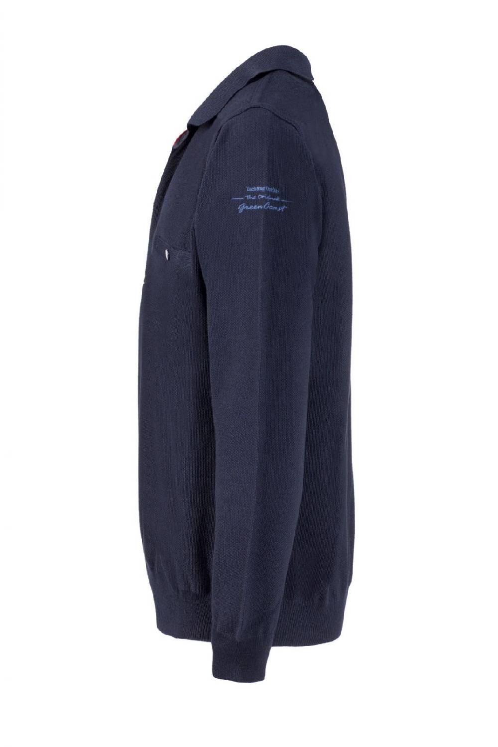 Green Coast Polo blu green coast modern fit filato nautico idrorepellente Fino al 60% di sconto