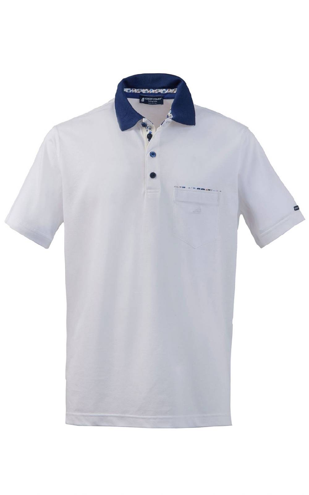 Green Coast Polo elegante green coast con taschino in filo di scozia Sostegno trimestrale