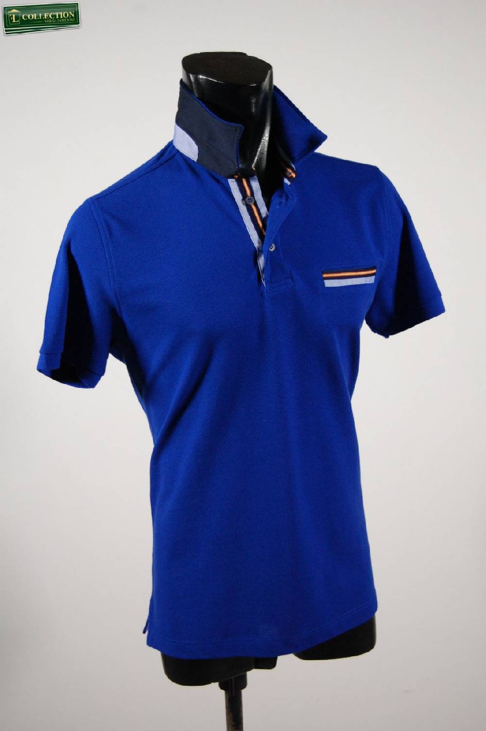 MG Polo con taschino in cotone piqué In vendita