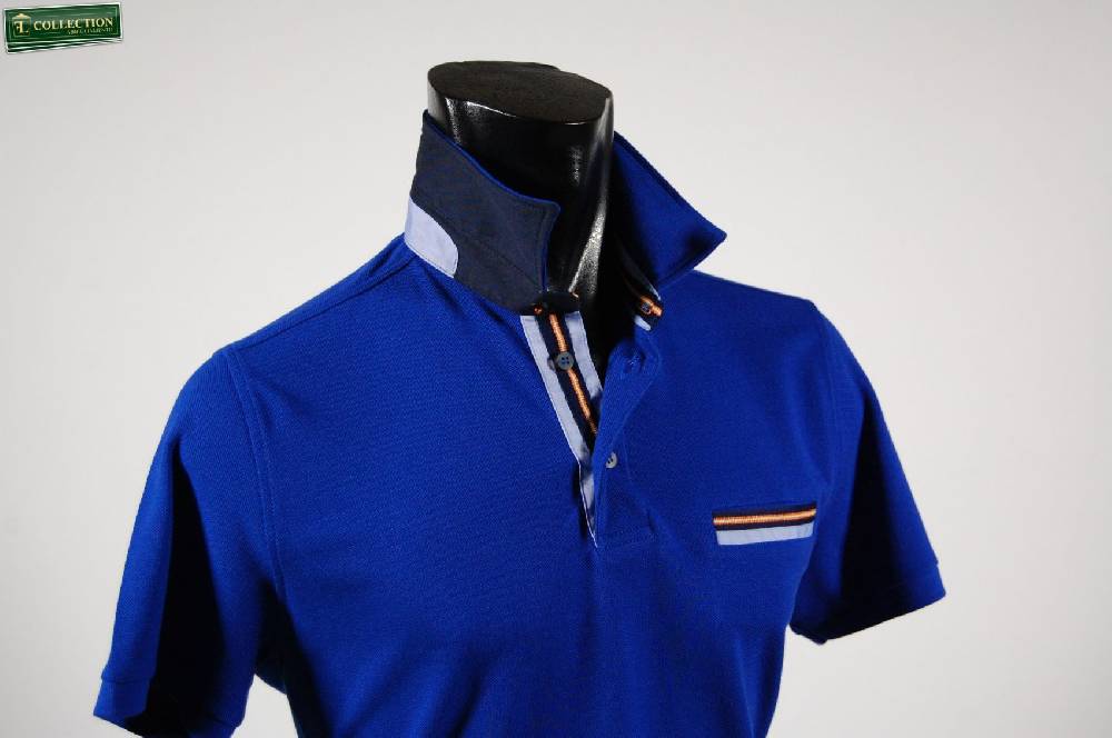 MG Polo con taschino in cotone piqué In vendita