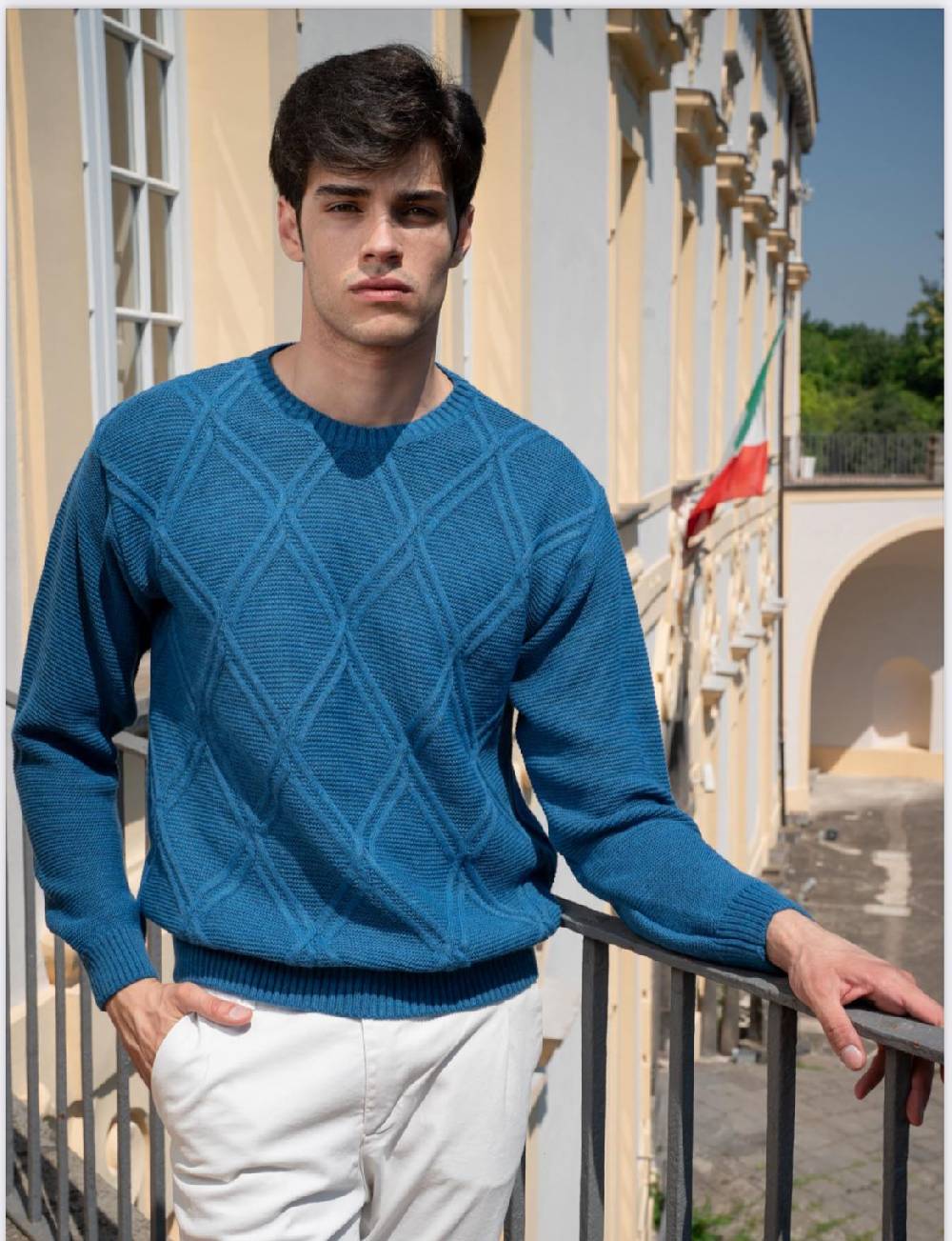 Manuel Garcia Girocollo manuel garcia beige in misto lana 2025