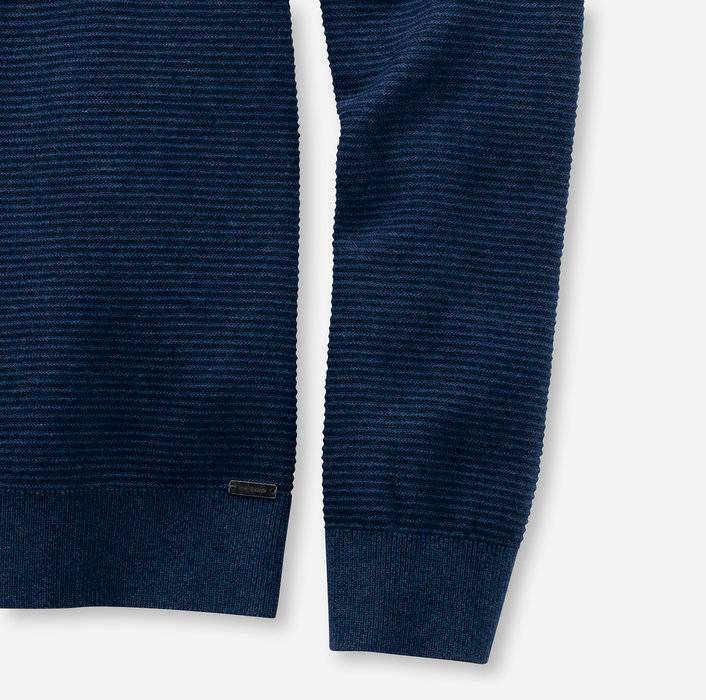 Olymp Maglione girocollo olymp blu marine in cotone bio modern fit Prezzo Ridotto