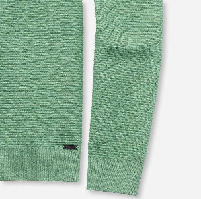 Olymp Maglione girocollo olymp verde chiaro in cotone bio modern fit Sottocosto