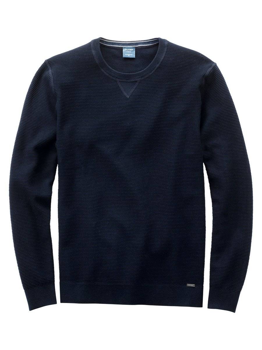 Olymp Maglione girocollo olymp blu in cotone bio modern fit Convenienza
