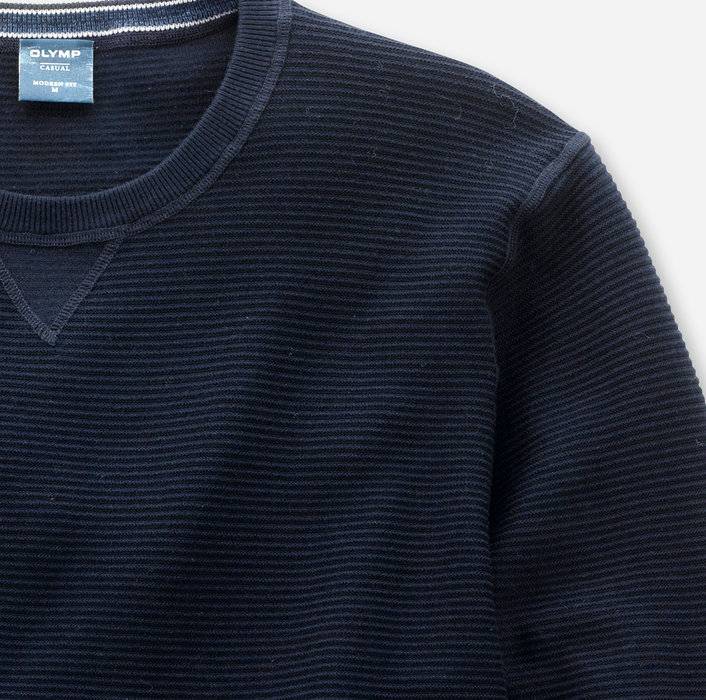 Olymp Maglione girocollo olymp blu in cotone bio modern fit Convenienza
