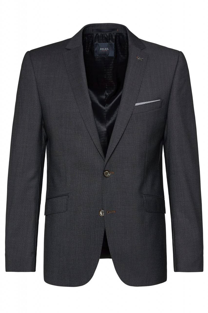 Digel Abito digel slim fit pura lana tollegno super 120's blu e grigio I Più Venduti