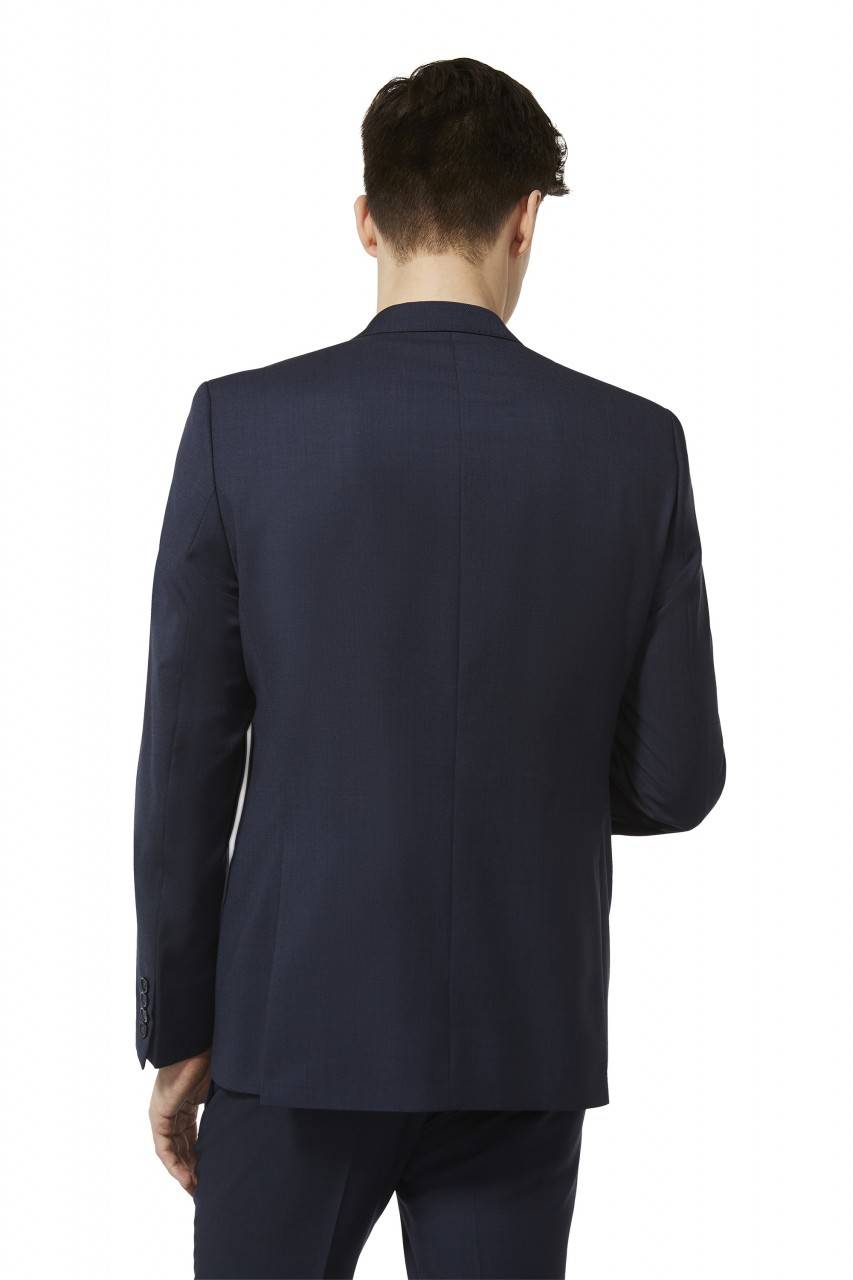 Digel Abito drop quattro corto slim fit digel pura lana tollegno super 120's blu e grigio Vendite Flash