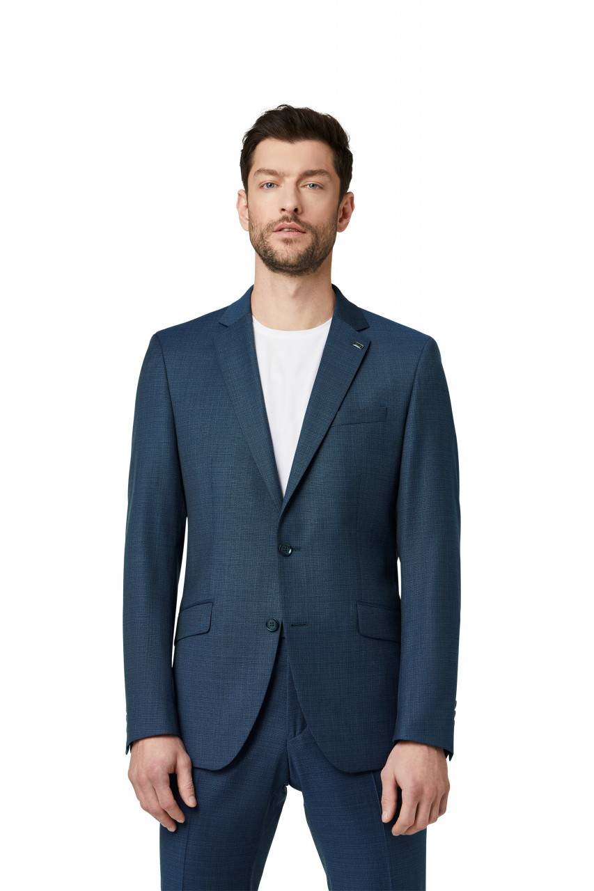 Digel Abito bluette drop quattro corto slim fit digel lana stretch zignone Negozio