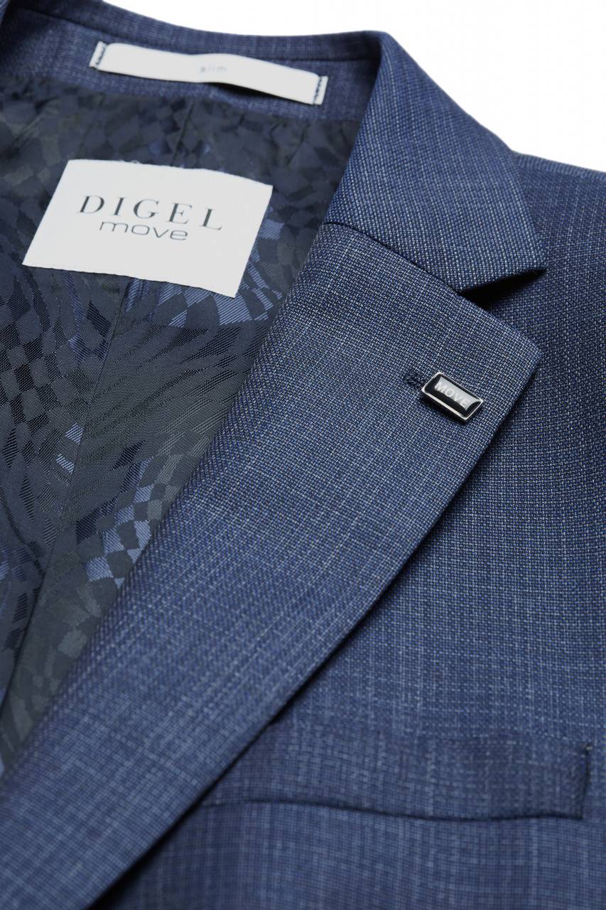 Digel Abito bluette drop quattro corto slim fit digel lana stretch zignone Negozio