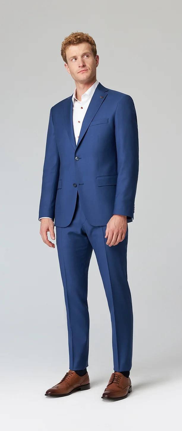 Roy Robson Abito blu marine roy robson lana naturale stretch drop quattro comfort fit Nuova