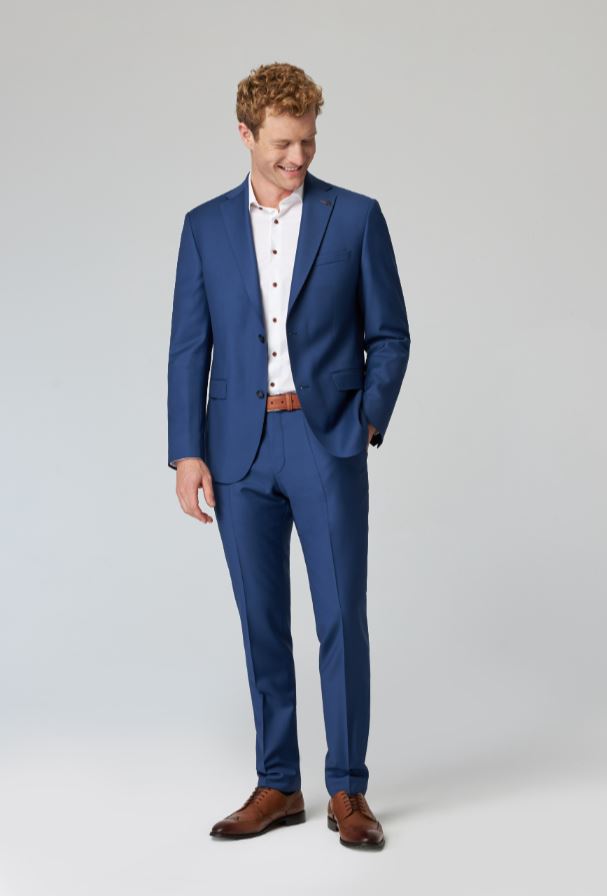 Roy Robson Abito blu marine roy robson lana stretch drop sei regular fit Moda