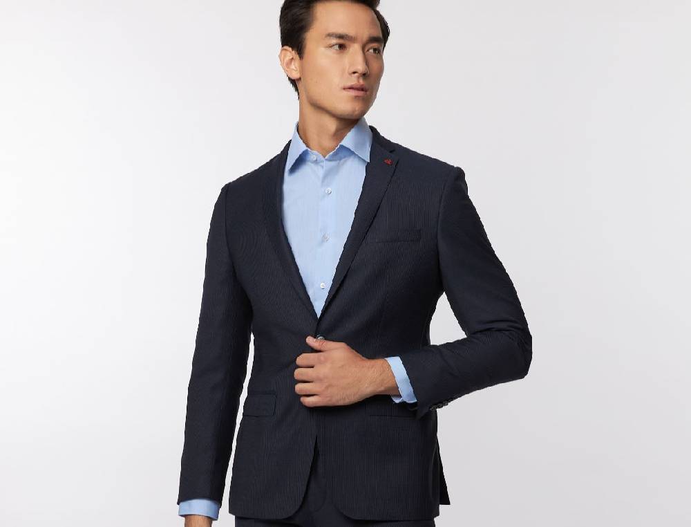 Roy Robson Abito roy robson blu micro disegno slim fit lana merlane idrorepellente Grande vendita