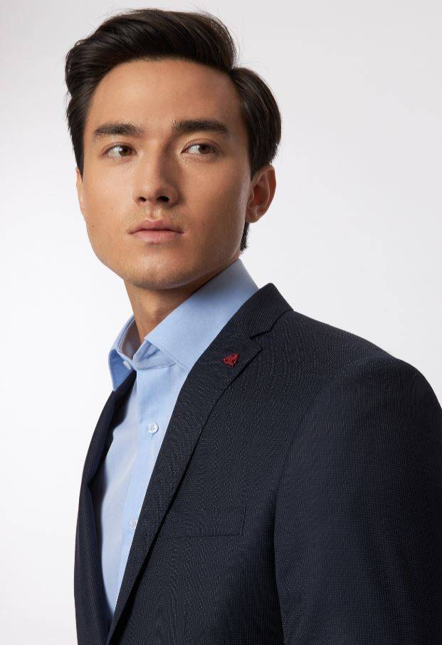 Roy Robson Abito roy robson blu micro disegno slim fit lana merlane idrorepellente Grande vendita