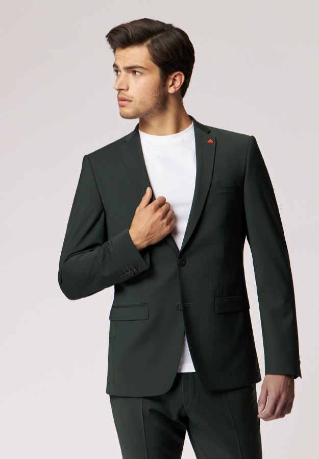 Roy Robson Abito verde scuro roy robson extra slim fit in lana stretch Cyber Monday