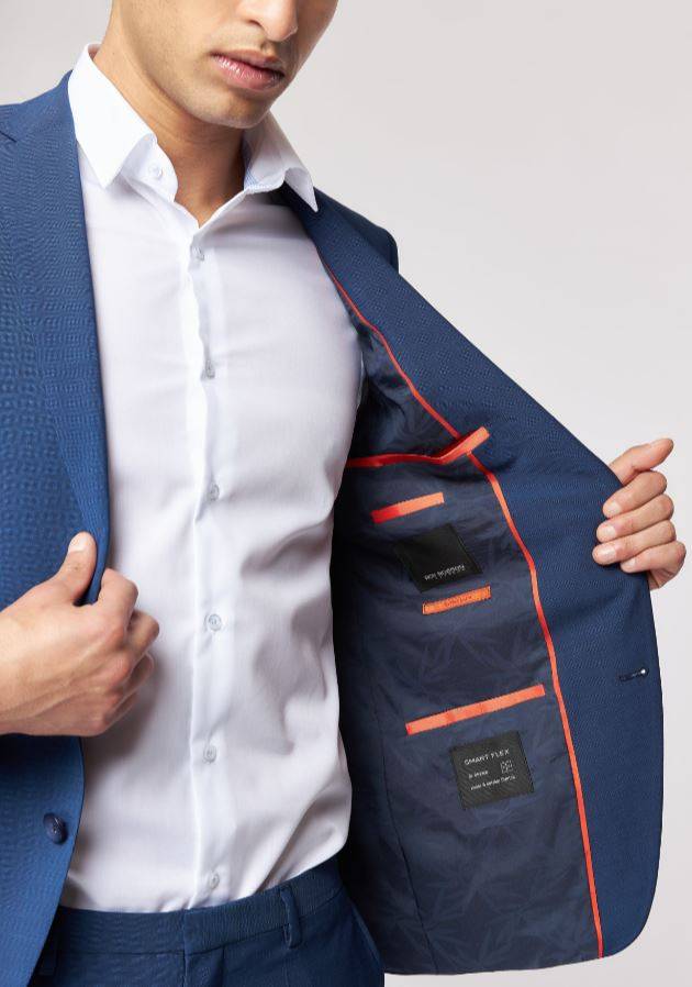 Roy Robson Abito con panciotto blu navy roy robson extra slim fit in lana bi-stretch Offerta per la Festa della Mamma