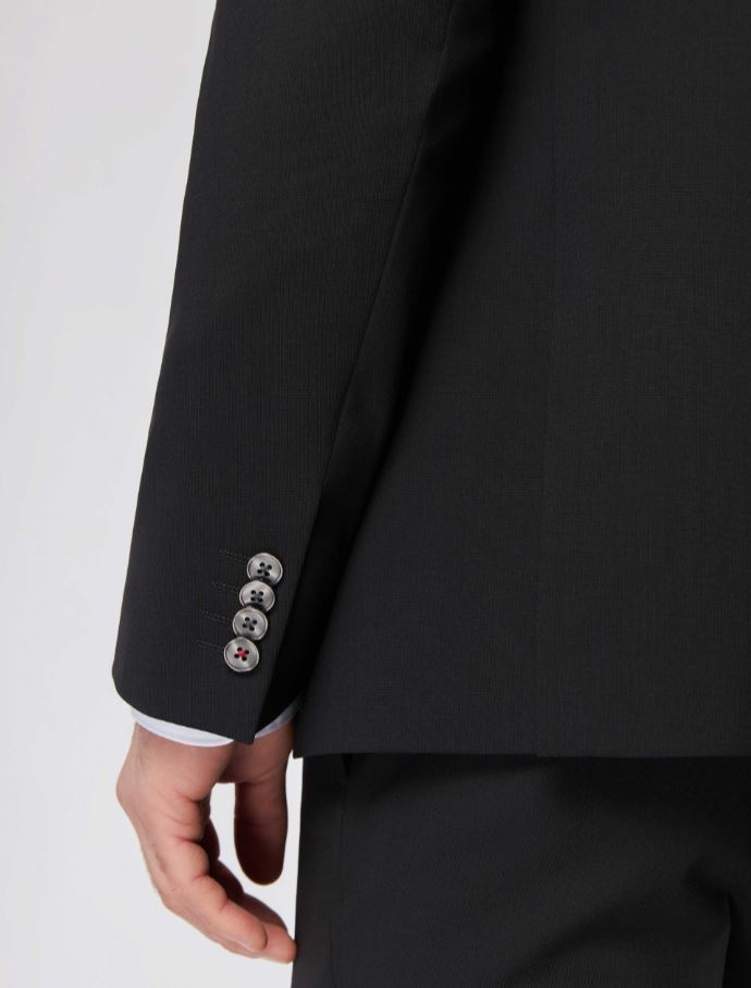 Roy Robson Abito slim fit nero roy robson lana stretch Vendita calda