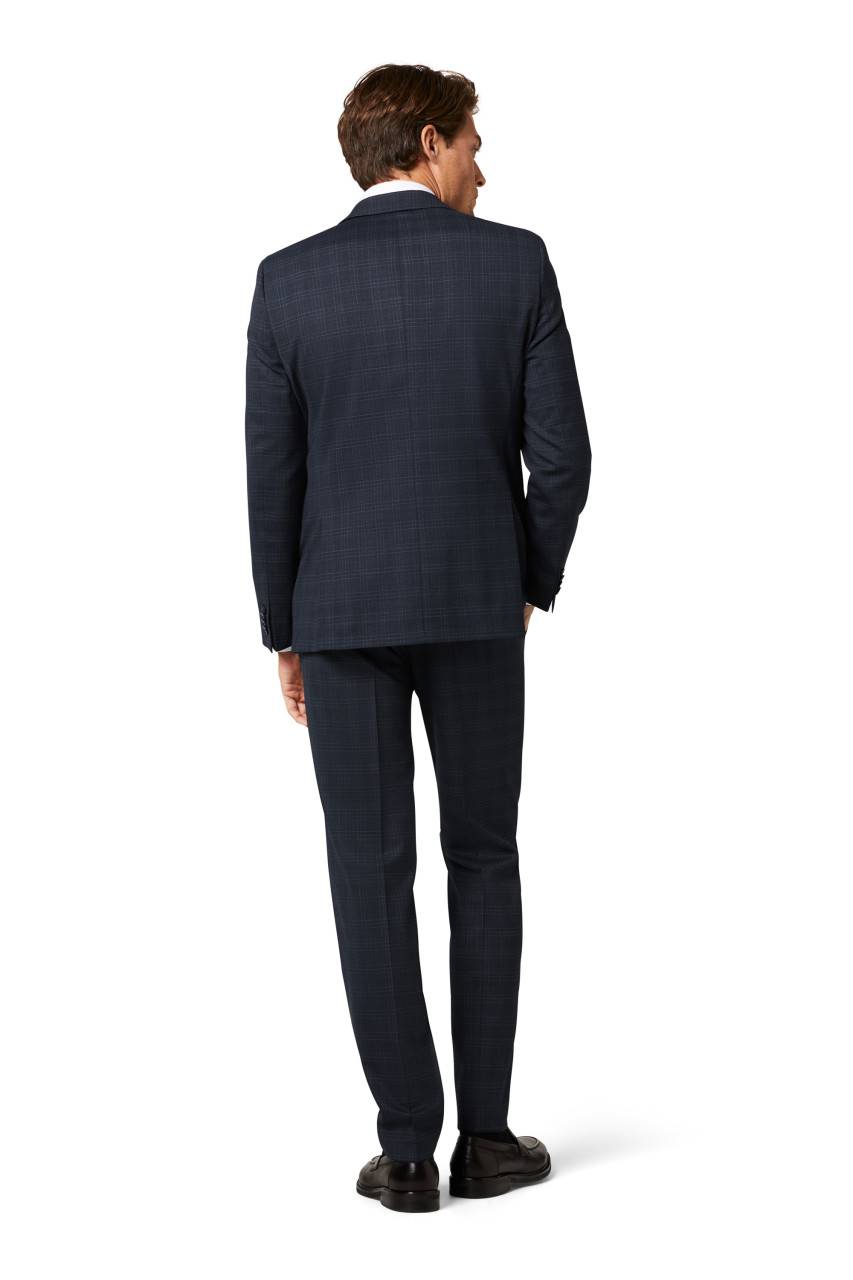 Digel Abito blu a quadri digel drop sei modern fit lana stretch Online Outlet