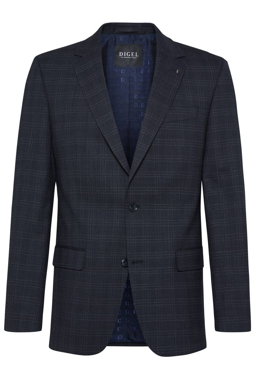 Digel Abito blu a quadri digel drop sei modern fit lana stretch Online Outlet