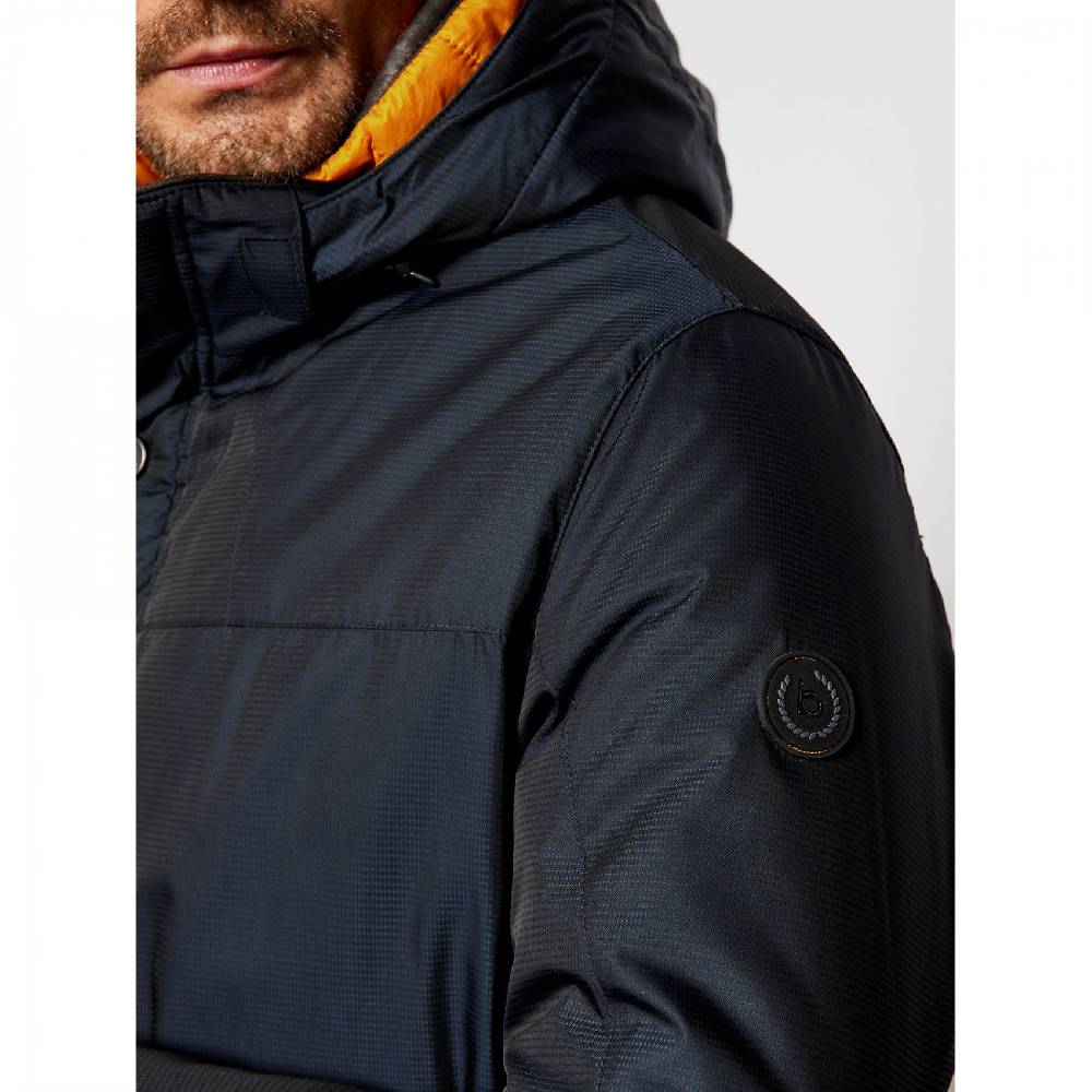 Bugatti Parka blu bugatti con cappuccio staccabile modern fit Bestseller