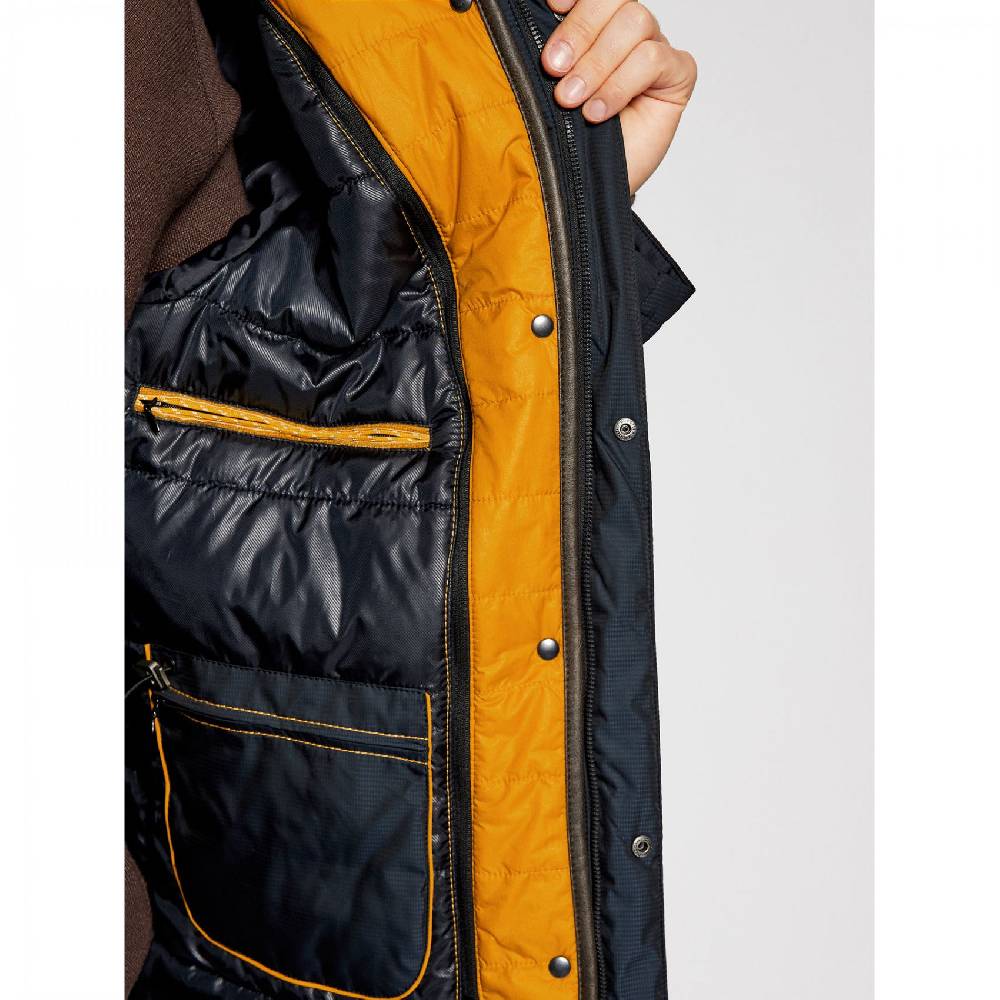 Bugatti Parka blu bugatti con cappuccio staccabile modern fit Bestseller
