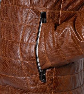 Milestone Giacca milestone cognac in pelle traforata con imbottitura settantacinque grammi Comprane uno, ottenene uno gratis
