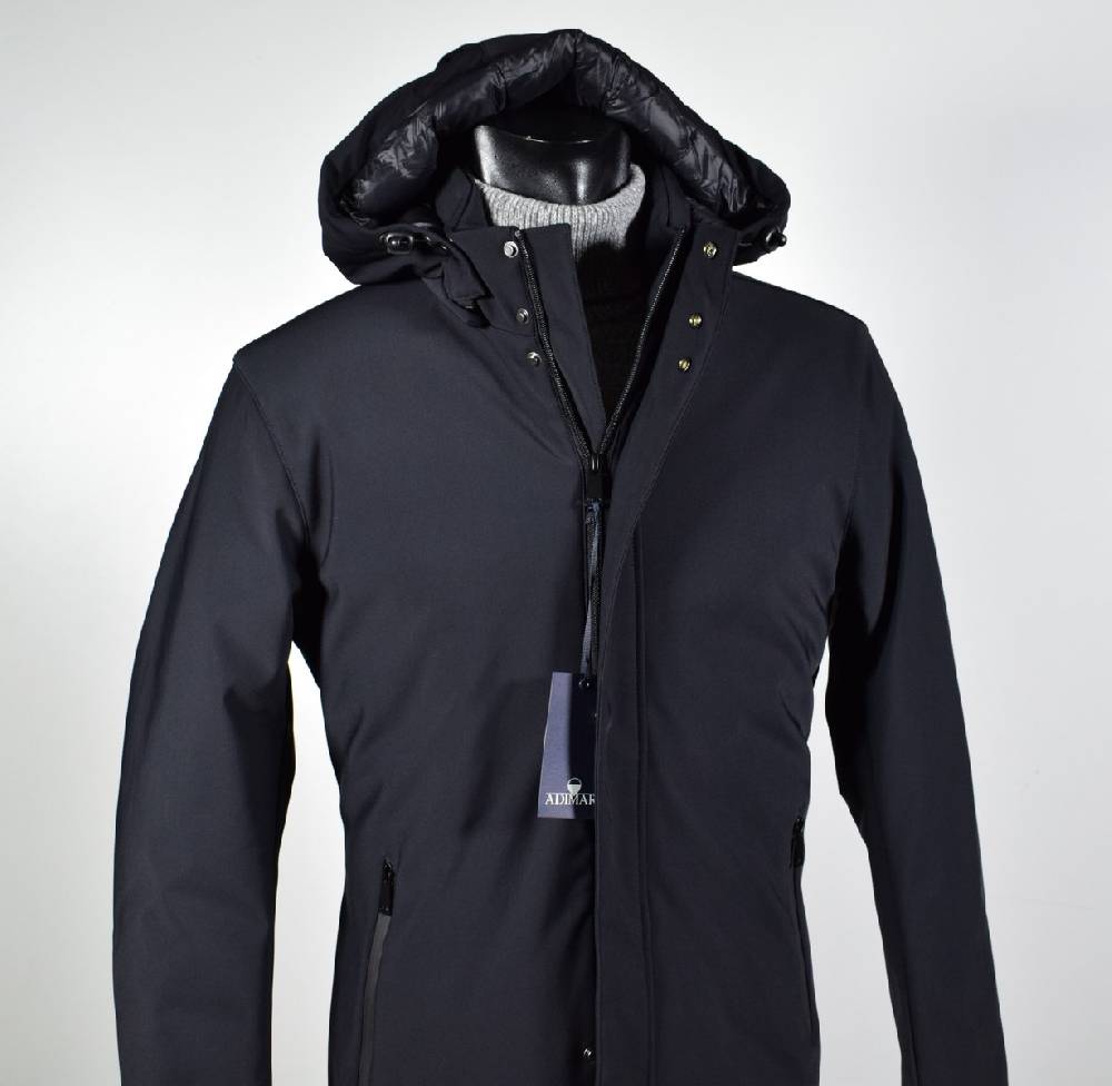 Adimari Parka adimari slim fit con cappuccio staccabile in eco piuma Enormi risparmi