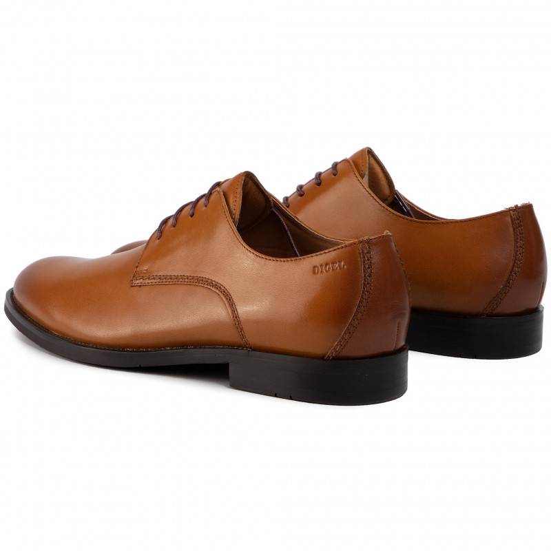 Digel Scarpa modello derby digel color cognac in vera pelle Promozione temporanea