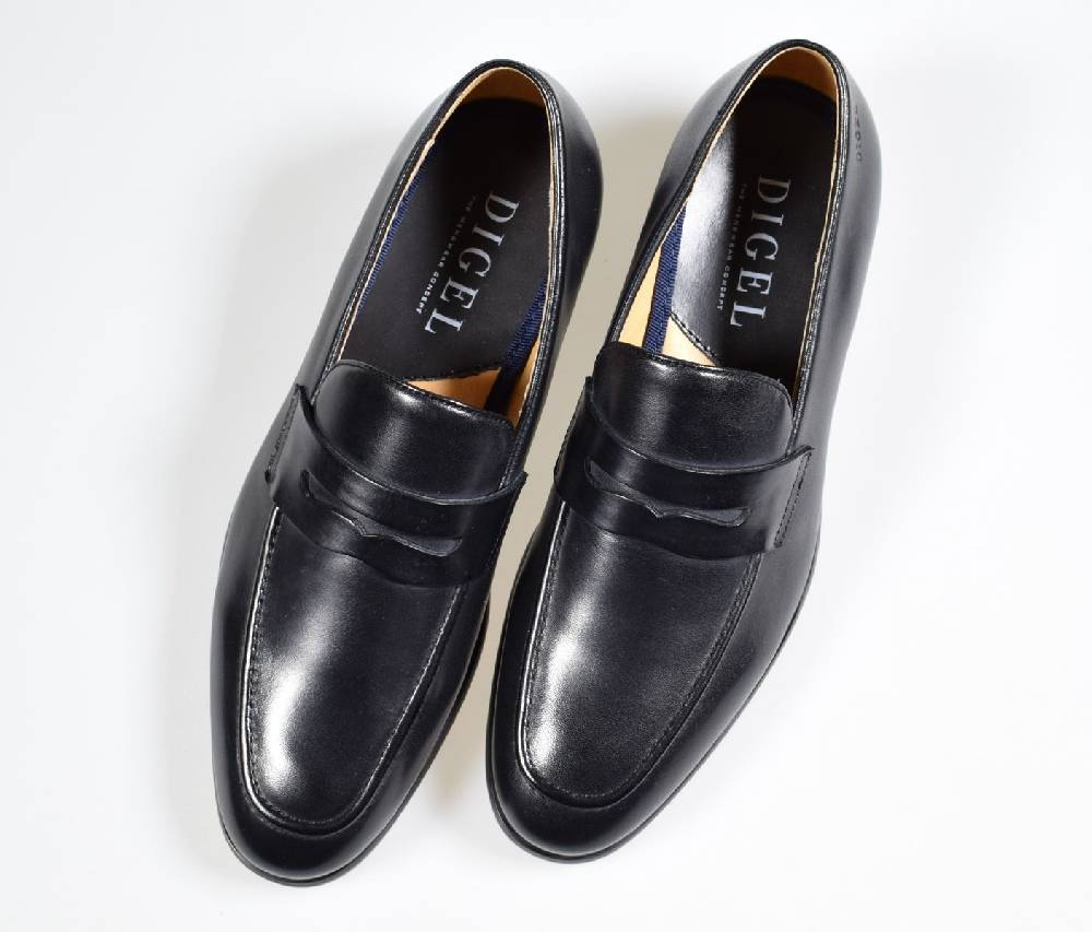 Digel Moccasino nero elegante e raffinato digel in vera pelle Fino al 50% di sconto