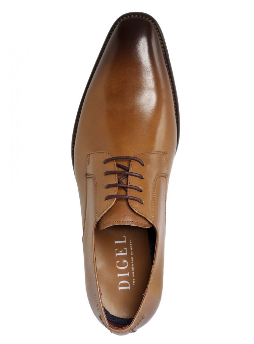 Digel Scarpa stringata digel color cognac in vera pelle Only for today