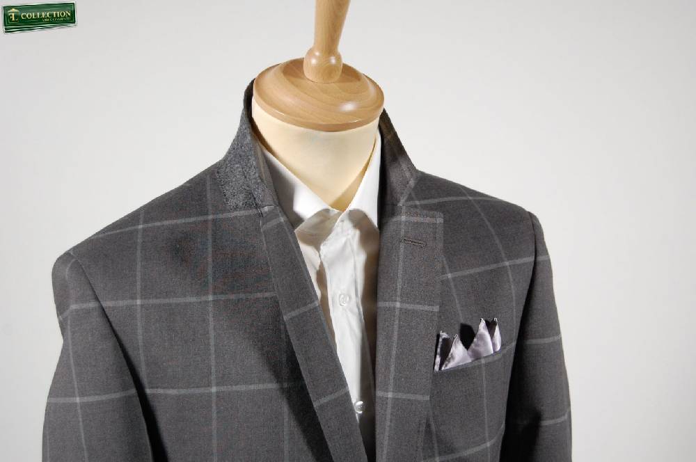 Piero Giachi Giacca blazer a quadri grigio con toppe piero giachi Discount Store per i nuovi prodotti