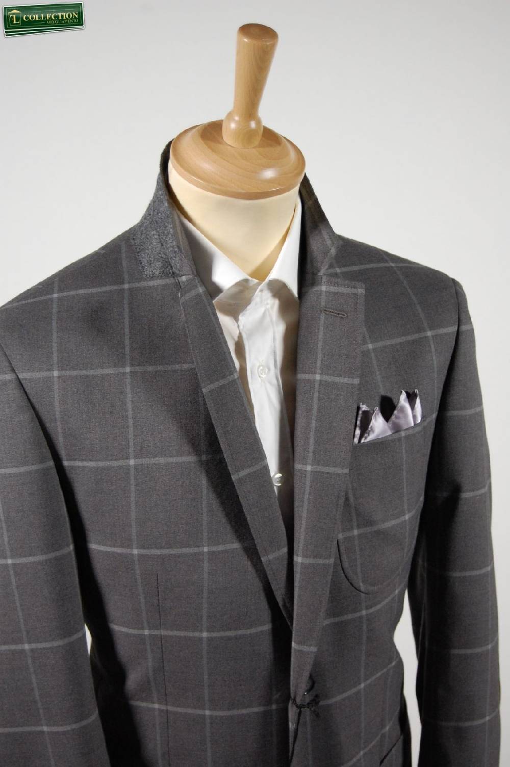 Piero Giachi Giacca blazer a quadri grigio con toppe piero giachi Discount Store per i nuovi prodotti